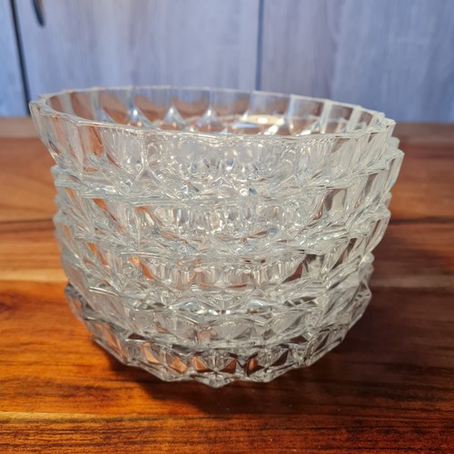 Vintage glas schälchen - 5x,