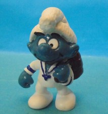 20185 SEEMANN Schlumpf Nr. 2 Streifen marineblau glänzende Farben Schleich HK