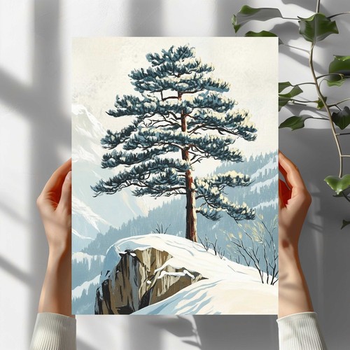 Kiefer winterlandschaft - in,