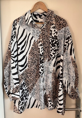 Shein curve damenbluse animal - shein,
