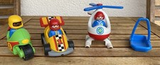 Playmobil  Konvolut Rennwagen, Motorrad , Rettungshubschrauber