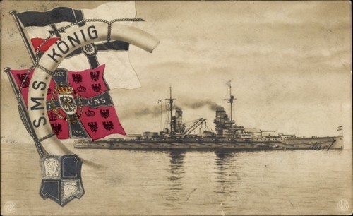 Deutsches kriegsschiff sms - ak,