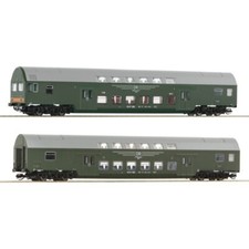Roco 6280006 2-tlg. Set 1: Doppelstockwagen, DR, Ep. IV TT + Neu