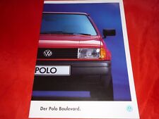 VW Polo 86C 2F Steilheck Coupe "Boulevard" Sondermodell Prospekt Brochure 1993