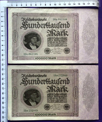 Inflation 100 000 mark - 2,