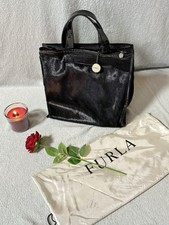 Furla Schwarz Leder Kalbsleder