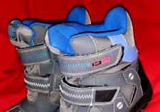 SLAM TEX Winter-Stiefel Jungen Gr. 36 grau/blau, dick warm gefüttert
