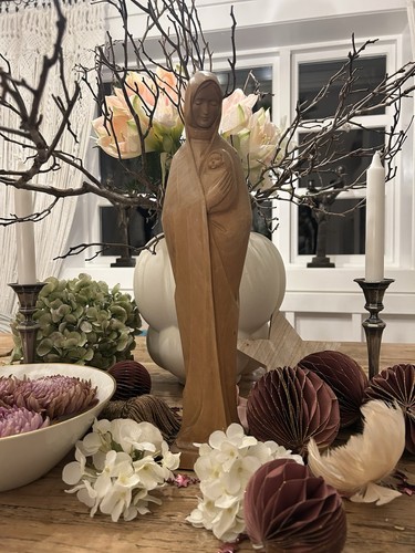 Holzfigur muttergottes - holzfigur,,