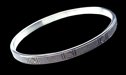 Edelstahl armreif silber - ,
