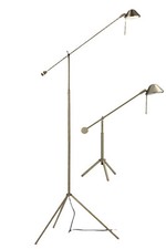 Leuchtenset Small Studio Standlampe + Tischlampe Fassung G9 Leuchten aus Nickel