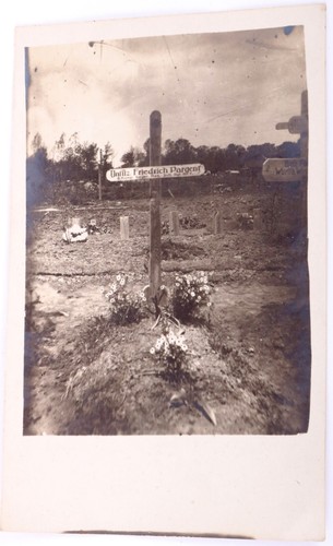 Original ww1 foto grab uffz - foto,