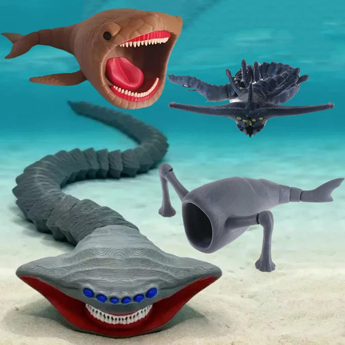 Tiefseemonster actionfigur - 3d,