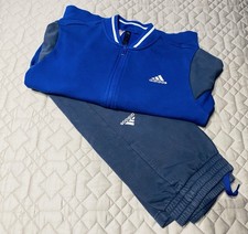 Adidas Trainingsanzug blau/grau Gr. 152