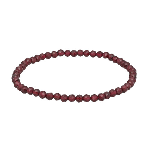 Granat facettiertes armband - granat,