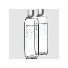 BRITA Glasflasche sodaTRIO Glasflaschen 2er Pack 1 Liter Ersatzflaschen 