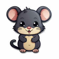 Car Decal Sticker Mouse Decal
