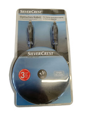 SilverCrest Home Tech Optisches Kabel 1,5m vergoldet Digitale Audio Stecker