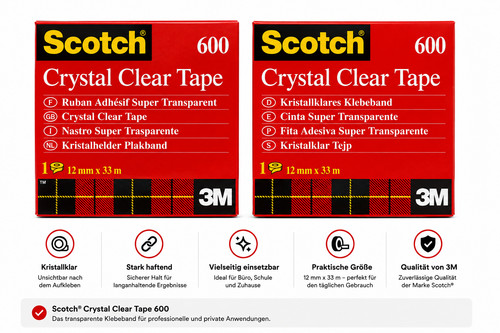 Scotch 600 crystal clear - 3m,