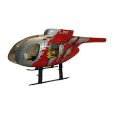 Hubschrauber GFK Rumpf Scale MD500E 450mm Größe Gebraucht Guter Zustand