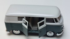 Welly VW Bus T1 Bulli Bus grün-grau & beige 11,5 cm mit Rückzugsmotor unbespielt