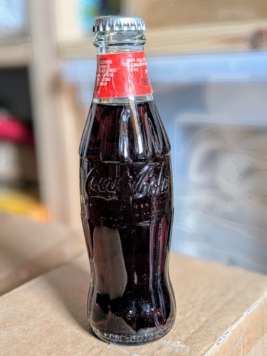 Coca cola glasflasche 1987 mhd - glasflasche,