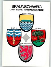 39515763 - 3300 Braunschweig Wappen von Braunschweig und seinen Partnerstaedten