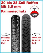 Fahrradreifen Reifen Mantel 20"24"26"28" Zoll mit 3,5 mm Pannenschutz Reflex Neu