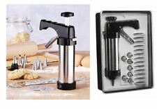 Gebäckpresse mit 13 Einlegescheiben + 8 Spritzaufsätzen Edelstahl   95070045