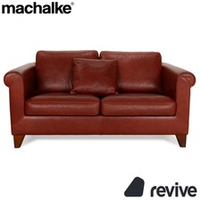 Machalke Amadeo Leder Zweisitzer Rot Braun Sofa Couch