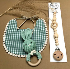 Baby Geschenk Set „Dusty Green Bunny“