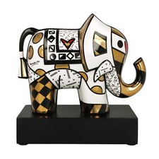 Romero BRITTO – Elefant – Golden Great India 2 – Skulptur by Goebel