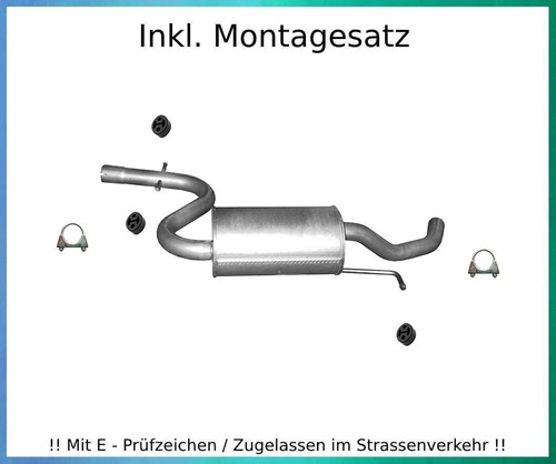 Mittelschalldämpfer für - , vw