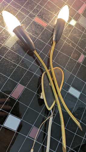 60er wandlampe lampe - 50/60er,