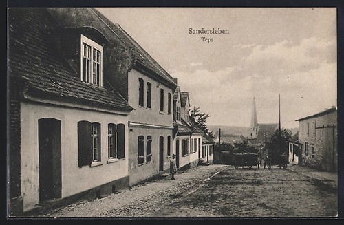 Ansichtskarte sandersleben - ansichtskarte,