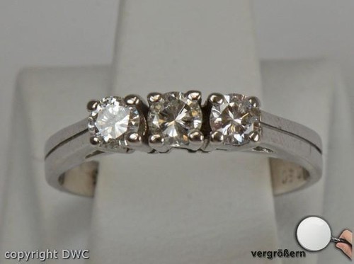 Ring mit brillanten - ring, brillant