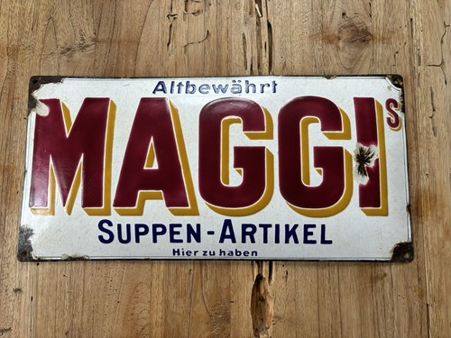 Emailleschild original maggi - emailleschild,