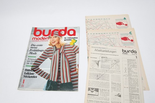 Vintage burda modeheft ausgabe - modeheft,