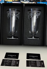 2 origi nal Versace Arabesque Wasserpokale, Dekor 320319, neu und OVP