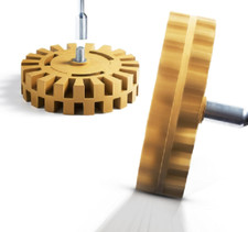 2X Auto Folienradierer Aufkleber Entferner Radierscheibe Klebeentferner 88&100mm