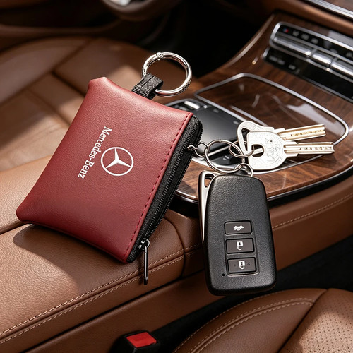 Leder autoschlüssel etui - autoschlüssel,