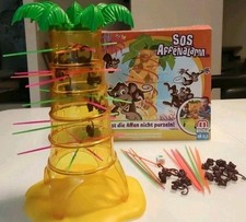 SOS Affenalarm Brettspiel mit Farbwürfel und Stäbchen !! 1 Stab Fehlt !!