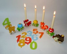 Geburtstagszug Holz Tiere Wald