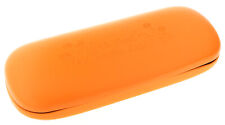 Stabiles Hartschalen-Brillenetui ELBA ART mit Metallscharnier in NEONORANGE