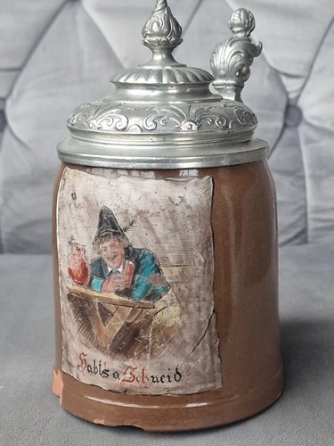 Antik jugendstil bierkrug - jugendstil,