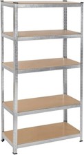 tectake 401460 Werkstattregal 750x300x1800mm 5 Ebenen 70kg pro Boden