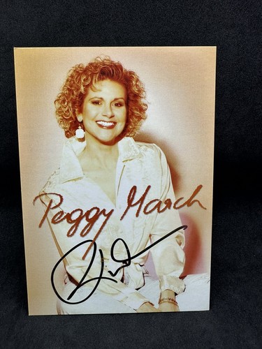 Autogrammkarte peggy march - ",