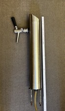 Bierzapfsäule, Edelstahl, 1-leitig, Zapfanlage Bier Hahn Getränkespender