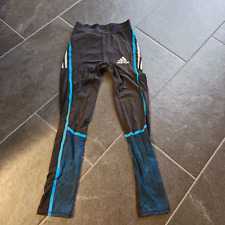 ADIDAS Trainingshose Sporthose Turnhose 34/36 schwarz/blau, 3/4 lang