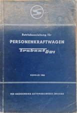 Betriebsanleitung Trabant 601 - Ausgabe 1965 mit Schaltplan