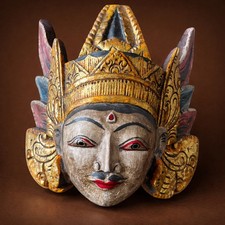 Alte indische theatermaske - alte,